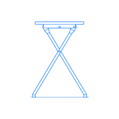 Furniture Stools Ikea Gunde Folding Stool Editable Svg Line Art, Free Vectors File